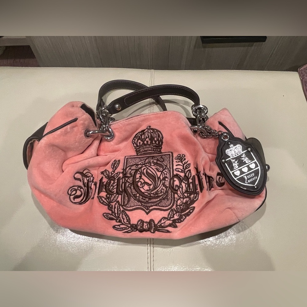 Juicy Couture Vintage Y2K Velour Shoulder Bag Rare Y2K.
